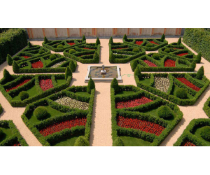 giardino castello grosso con fioriture stagionali