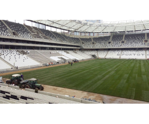 prato a rotoli realizzato da paradello per Besiktas Vodafone Arena