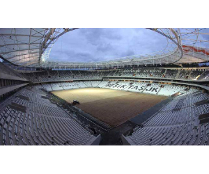 preparazione sottofondo per posa tappeto erboso Besiktas Vodafone Arena